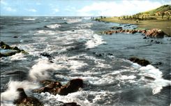 El santo Brevin de CPA dimensiona el efecto del jade de ondas en la playa