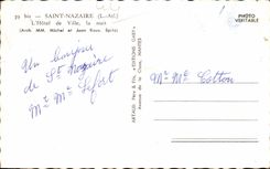 CPA Saint Nazaire Town hall the night