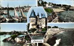 CPSM Pornic Cote de Jade Plage de Gourmalon Le chateau L anse aux lapins Plage de Noeveillard