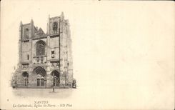 CPA Nantes the Cathedral Church St Pierre