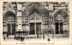 CPA Nantes Gates of the Cathedral
