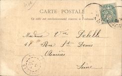 CPA Nantes Seen of the Botanical garden College and church St Clement