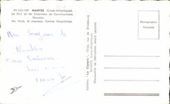 CPSM Nantes (the Loire Atlontique) the Port and Building sites