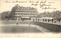 CPA Le Havre towards I Continental Hotel