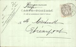 CPA Le Havre Statue of Bernardin of Pierre Saint