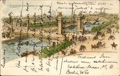 CPA Exposition universelle Paris 1900 Le pont Alexandre III