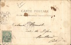 CPA Paris Places Republic Lion