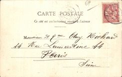 CPA Lyon Ile Beard Edges of the Saone Bateau