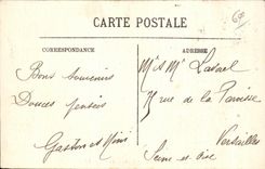 CPA Lyon Places of Repuhlique and Rue of president Carnot Tramway