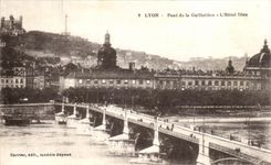 CPA Lyon Bridge of Guillotiere Hotel God