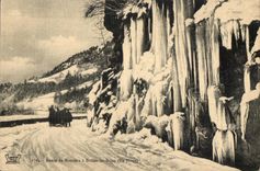 CPA Route of Moutiers has Brides les Bains (In Winter)