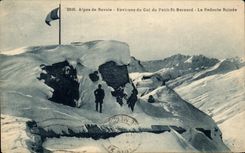 CPA the Alps of Savoy Surroundings of the Collar of Small St Bernard Redoute Ruinee