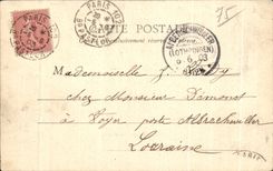 CPA Paris Palate of the Senate Children Luxembourg Lion