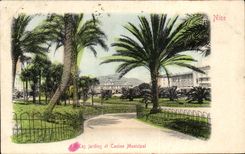 CPA Les Jardins et Casino Municipal Nice
