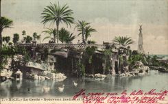 CPA Nice La Grotte Nouveaux Jardins et le Monument