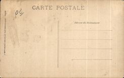 Entrada de CPA Cannes del puerto tomado de los barcos del boro del montaje