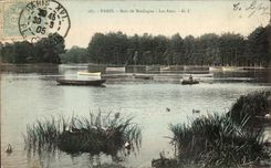 CPA Paris Bois de Boulogne lakes