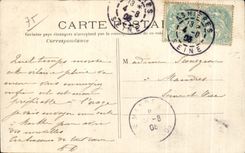 CPA Wood of Boulogne View of gone of Longchamp taken in front of the cascade