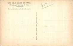 CPA Paris Edges of the wood of Boulogne