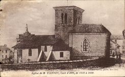 CPA Eglise of Vianney Cure Ars of 1818 has 1859