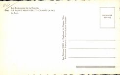 CPA Bar Restoring of Guerite Island Saint Marguerite Cannes Fort