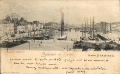 CPA Souvenir du Havre Bateaux Port
