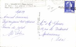 CPSM Sallanches (High Savoy) View and Mountain of the Mount Blanc