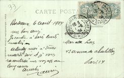 CPA Bordeaux Le Cours du Trente Juillet et les Allees de Tourny