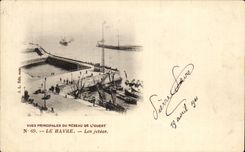 CPA Le Havre Les Jetees