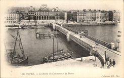 CPA Le Havre Le Bassin Du Commerce et la Bourse