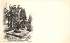 CPA Abbey of Graville Sainte Honorine Romance Cross known as of Robert the Devil devil