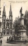 CPA Marseille Monument des Mobiles et l Eglise des Reformes