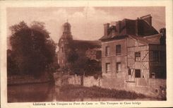 CPA Lisieux La Touques au pont de Caen 