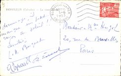 CPA Honfleur (Calvados) Le vieux bassin Bateau 