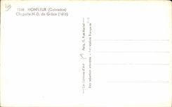 CPA Honfleur (Calvados) Chapelle de Grace