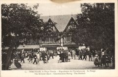 CPA Deauville the Flowered Beach Hippodrome of Clairefontaine Weighing