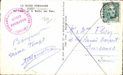 CPA Switzerland Norman Clecy (Apple-brandy) Viadac and the Rock of the Parks