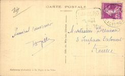 CPA Cabourg (Calvados) La Digue et les Villas