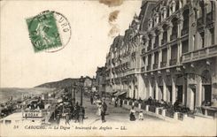 CPA Cabourg La Digue boulevard des Anglais