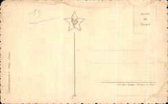 CPA Pils Mullet of I Isle singing the Marseillaise Folklore