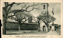 CPA Cannes Church And the Bell-tower Of the Mount Knight The Church And The Belfry Off Mount Knight