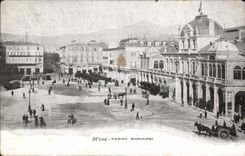 Publicidad municipal del casino de CPA Niza con hermoso la calle de Auguste Tabouelle del fermiere de la barrera Elbeuf