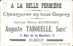 Publicidad municipal del casino de CPA Niza con hermoso la calle de Auguste Tabouelle del fermiere de la barrera Elbeuf
