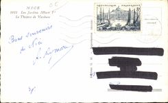 CPA Niza los jardines Albert el teatro al aire libre