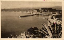 CPA Francia suave dimensiona Niza la vision azul tomada de la cornisa media