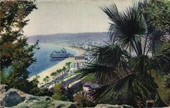 CPA Francia suave dimensiona Niza Bais azul de los Angeles