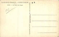 CPA Francia suave dimensiona Niza Bais azul de los Angeles