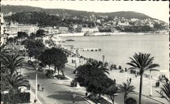 CPA Niza el montaje del boro y la caminata del ingles