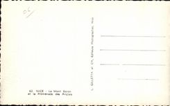 CPA Niza el montaje del boro y la caminata del ingles