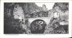 CPA Menton Le Pont Saint Louis Publicite Chocolat the de la compagnie coloniale 